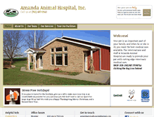 Tablet Screenshot of amandaanimalhospital.com